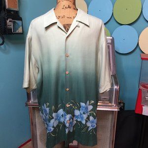 HonoluluLulu Floral Hawaiian Button Down Shirt